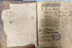 Encuentran una rara edición de hace 400 años de la última obra de Shakespeare