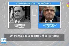Revelan un audio entre Schiavi y Valdés sobre el rol del Papa en la campaña K
