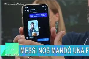 La emoción del Pollo Álvarez al recibir un mensaje de Lionel Messi