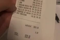 $9300 por una cena: los tickets de restaurantes abren la grieta en Twitter