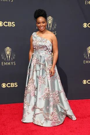 La actriz y guionista Amber Ruffin, en la alfombra roja de los Emmy 2021
