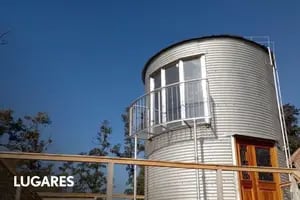 Cómo son los silos reconvertidos en cálidas habitaciones para hospedarse en pleno campo