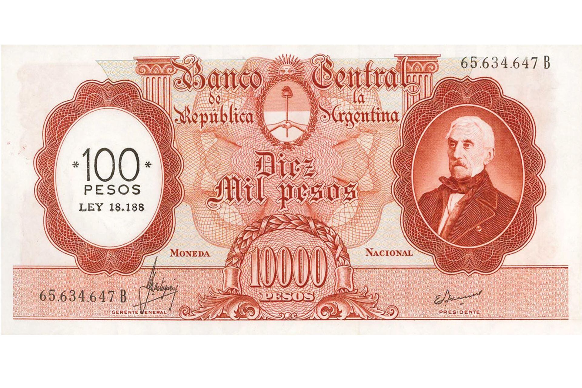 El billete de 10.000 pesos: en Argentina se empezó a hacer costumbre reformular la moneda para lidiar con los estragos de la inflación