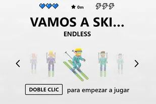 31-01-2022 Minijuego de esquí de Microsoft Edge. POLITICA INVESTIGACIÓN Y TECNOLOGÍA MICROSOFT
