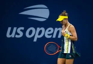 Nadia Podoroska durante su reciente paso por el US Open
