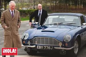 Rey Carlos III. La fascinante historia de su auto Aston Martin que funciona con residuos de vino y queso