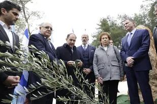 Homenaje a Nisman en el parque nacional de Ben Shemen, en Israel
