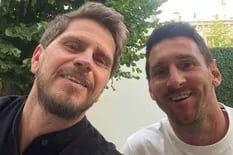 Vignolo entrevistó a Messi y un detalle del patio donde conversaron se llevó las miradas