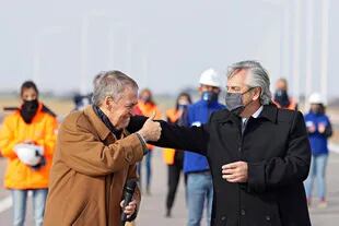 El presidente Alberto Fernández junto al gobernador Schiaretti al inaugurar 92,1 kilómetros de la autopista Ruta Nacional N° 19 San Francisco-Córdoba