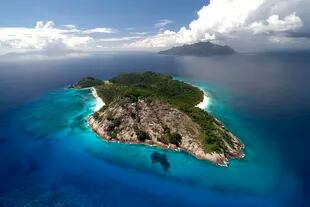 Una vista de las islas Seychelles