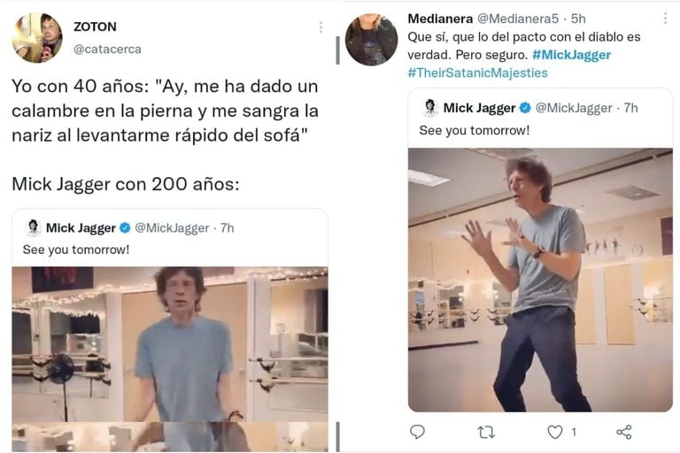 Mick Jagger generó una ola de divertidos comentarios en redes sociales