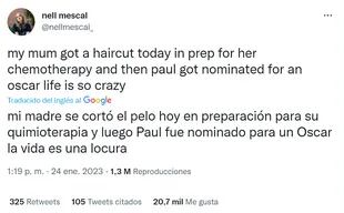 Paul Mescal fue nominado al Oscar y su hermana reveló el duro momento que atraviesa la familia