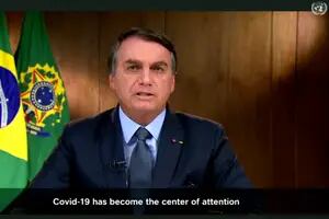 ONU. Bolsonaro: "Con lemas como ‘Quedate en casa’, los medios trajeron el caos"
