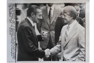 Jorge Rafael Videla y Jimmy Carter.