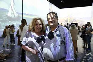 Mirta y Jorge Burkman, un matrimonio que vino a ver la muestra el día de la inauguración, habían sacado las entradas con meses de anticipación