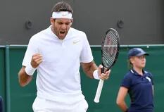 Wimbledon: Del Potro le ganó a Simon y mañana jugará contra Nadal en cuartos