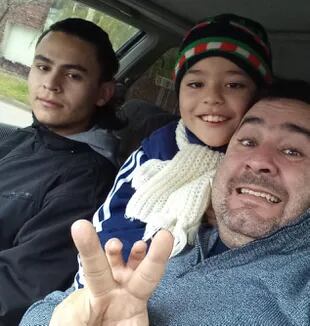 Giuliano, his father and his older brother.
