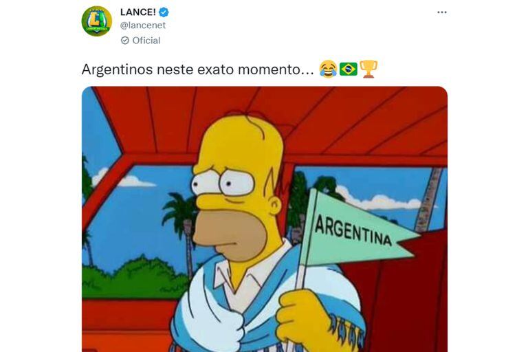 Los brasileños también se acordaron de Argentina en los memes por la goleada a Corea