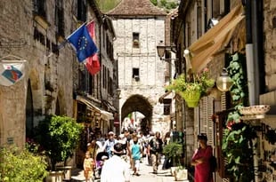 Rocamadour es una calle por la que suele pasar el famoso Tour de France