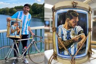 El especial regalo para Messi (Foto Facebook Matias Agustin Rojas)