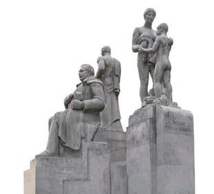 Monumento a Roque Saenz Peña, en Florida y Roque Sáenz Peña