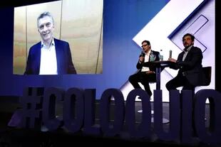Mauricio Macri en videoconferencia en el Coloquio de IDEA