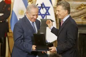 Argentina versus Israel: Netanyahu le pidió a Macri que interceda ante la AFA