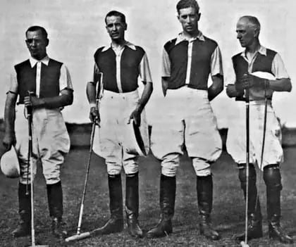 La formación del último del último Hurlingham campeón del Argentino Abierto, con Eduardo Rojas Lanusse y tres grandes de la historia: Nelson, Roberto Cavanagh y Lewis Lacey.