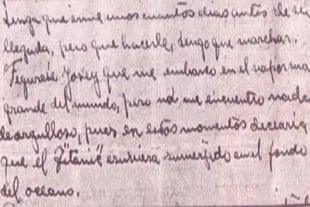 Una carta que le escribió a Edgar a una amiga que quedó en Gran Bretaña
