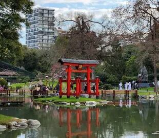 El Jardín Japones, otro de los puntos elegidos durante estas vacaciones de invierno.