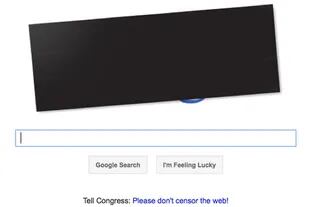 Los usuarios de Google de Estados Unidos se encuentran con un cartel elocuente en página principal del buscador