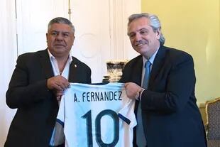Tapia y Alberto Fernández, en una reunión de unos meses atrás.
