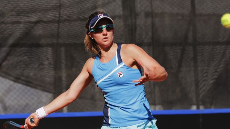 La rosarina Nadia Podoroska, 45° del mundo y referente del equipo argentino de la ex Fed Cup que recibirá a Kazakhstán en Córdoba.