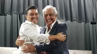 El abrazo de Marcelo Gallardo y D''Onofrio