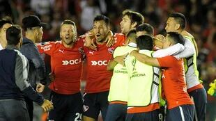El festejo de Independiente, que llegó a la final de la Sudamericana