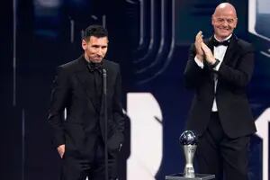 Las palabras de Messi después de ganar el premio The Best, en una noche histórica para los argentinos
