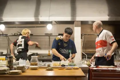 La cocina en Ácido es abierta y está conectada con el salón.