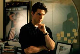 Tom Cruise en la película Jerry Maguire, donde Anne Heche fue rechazada en el casting