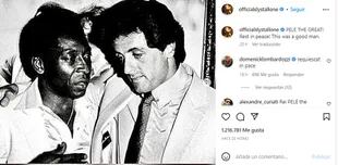 La despedida de Sylvester Stallone a Pelé