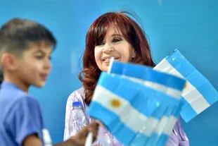 Cristina Kirchner en el cierre de campaña del Frente de Todos