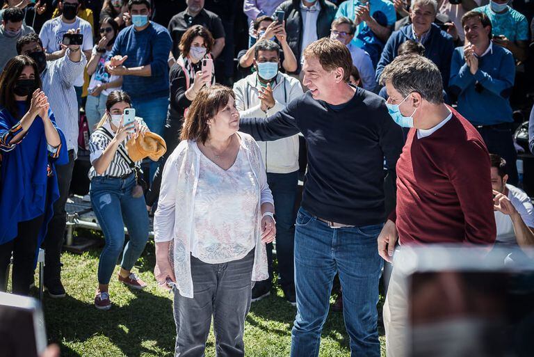 Ocaña, Santilli y Manes, la fórmula de Juntos en Buenos Aires