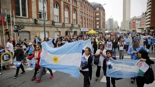 Familiares de la tripulación del ARA San Juan protestaron en Mar del Plata