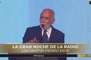 Oscar González Oro obtuvo un Martín Fierro a la trayectoria en radio