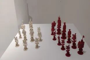 El ajedrez de marfil con el que jugaba Rosas