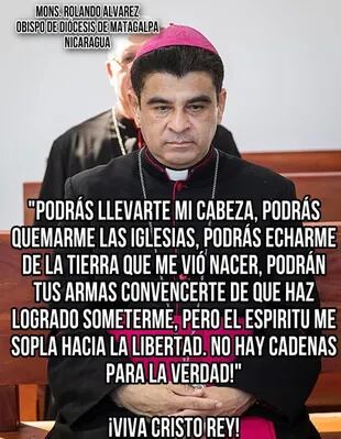 El texto de monseñor Álvarez que circula en las redes sociales
