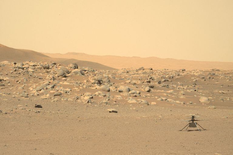 Ingenuity, el helicóptero que llegó a Marte a bordo del rover Perseverance, realizó diversos vuelos sobre la superficie del planeta rojo