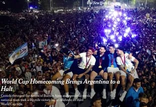 Celebrations in Buenos Aires, according to The New York Times