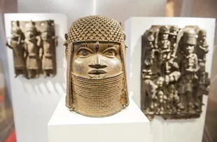 Algunas esculturas realizadas por los pobladores africanos