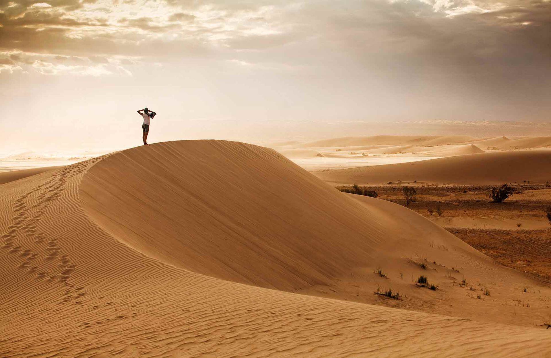 El imponente y extraño paisaje de las dunas de Tatón, uno de los imanes en las afueras de Fiambalá.