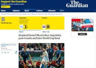 The Guardian destacó el juego de Lionel Messi